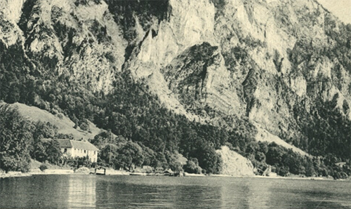 Schönberg's vacation domicile on the Traunsee, the "Hois'n Wirt".
